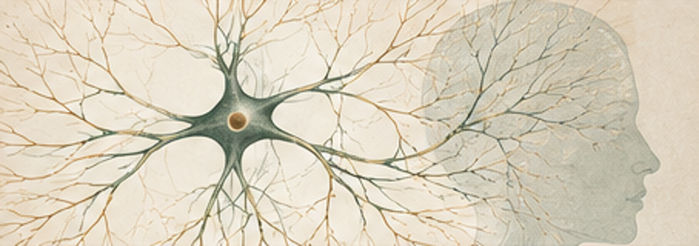 Conceptual neural branching illustration